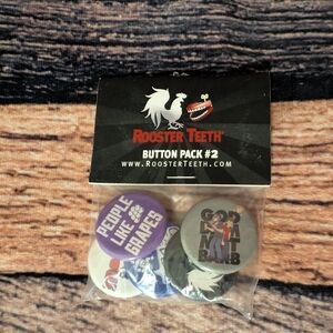 Rooster Teeth Button Set 2